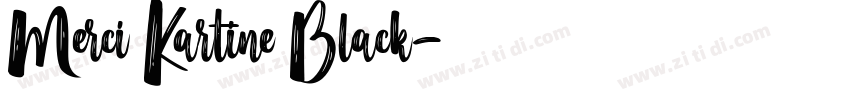 Merci Kartine Black字体转换 Merci Kartine Black字体转换